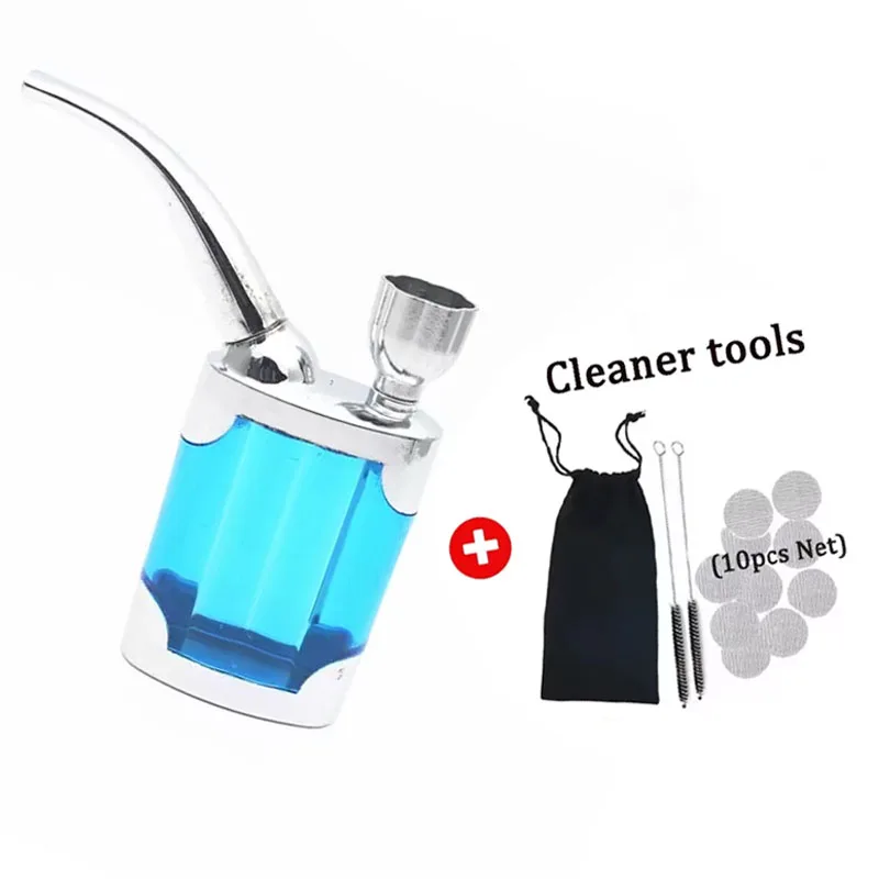 Portable Classic Water Smoking Pipe Reduce Tar Acrylic For 8mm Tabacco Washable Cigarette filter Holder Smoke Gift of Health