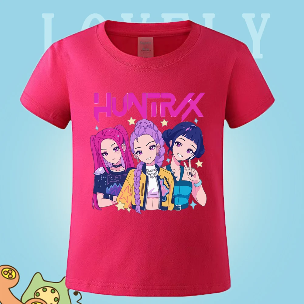 camisetas-para-meninos-roupas-ao-ar-livre-para-criancas-huntrix-kpop-cacadores-de-demonios-criancas-traje-camisetas-topos-camiseta-infantil