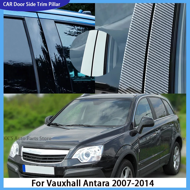 

Fit For Vauxhall Antara 2007-2014 2013 2012 2011 2010 Gloss Black Pillar Post Door Window Trim Decoation Cover Decal Sticker
