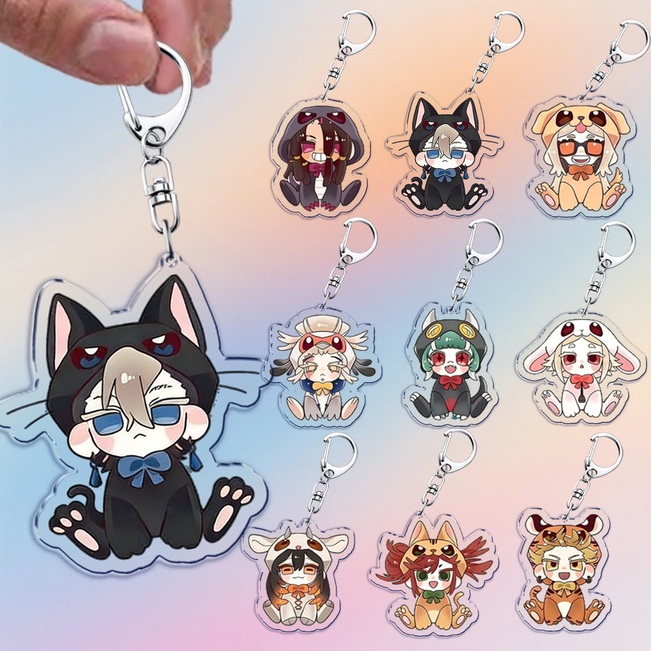 Lindo Llavero de Anime Gachiakuta, Accesorios para Bolsos, Llaveros de Manga Rudo Enjin, Joyería, Regalos para Fans
