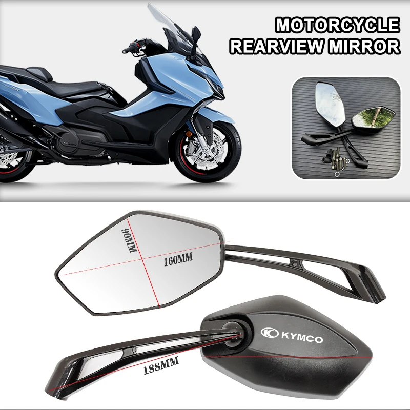 Motorcycle Rearview Mirror ATV Off-Road Biker Moto Motorbike Accessories for KYMCO AK550 / I DownTown XCITING X-Town K-XCT KRV
