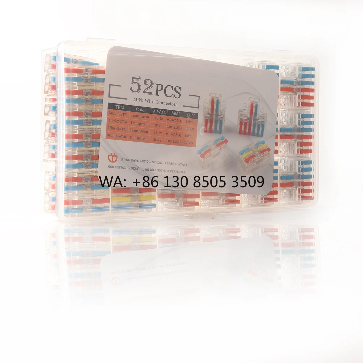 

Компактные миниатюрные прозрачные соединители Aigreat: набор рычажных муфт для проводов, сертифицированные CE