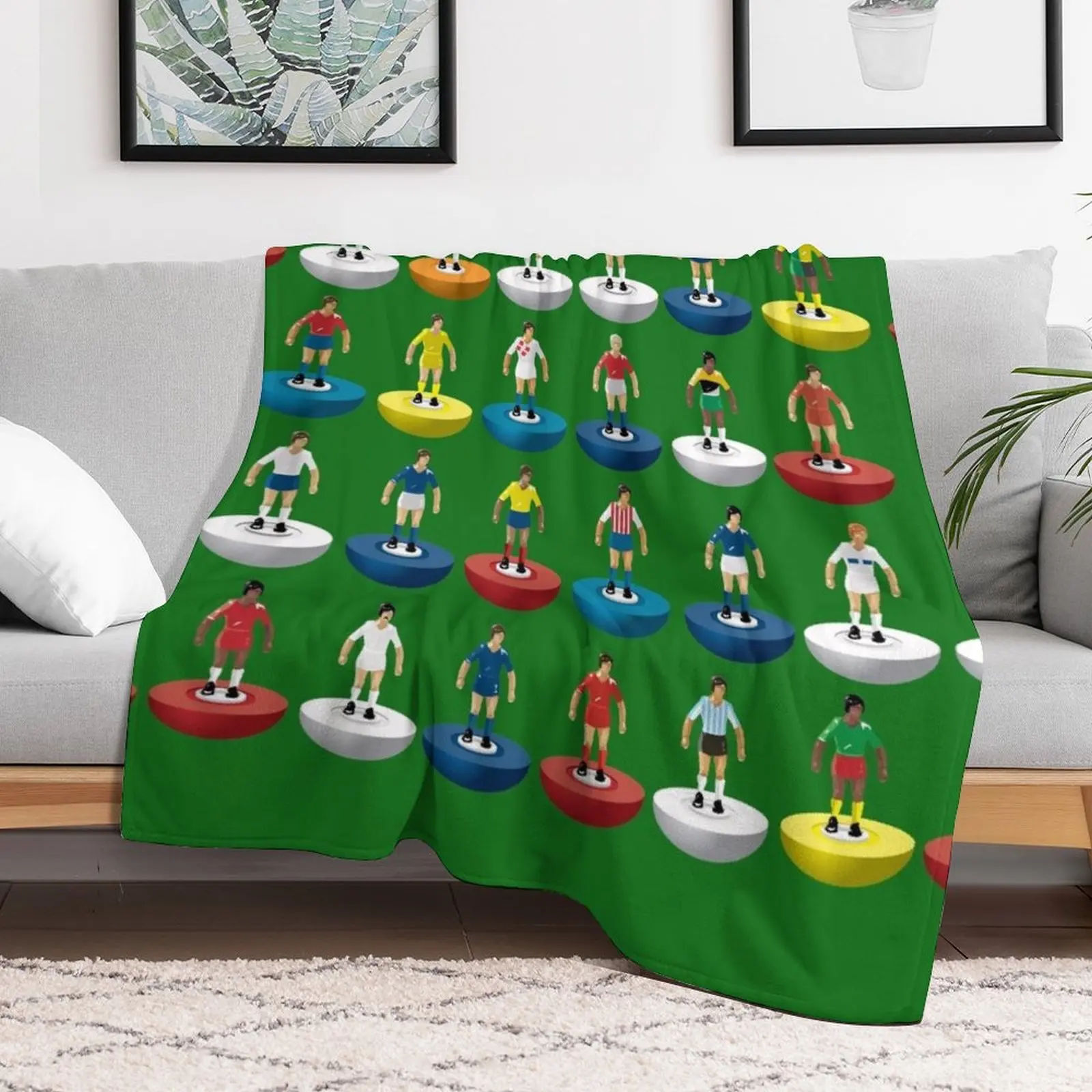 

World Subbuteo players Throw Blanket Luxury St Softest blankets and throws Quilt Blankets