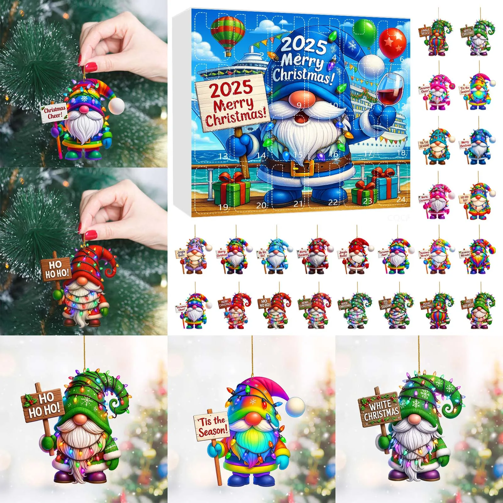 Kitchen Timers Manual Christmas Tree Dinosaur Pendant Advent Calendar 2024 24 Day Battery Pack Christmas Lights with Timer