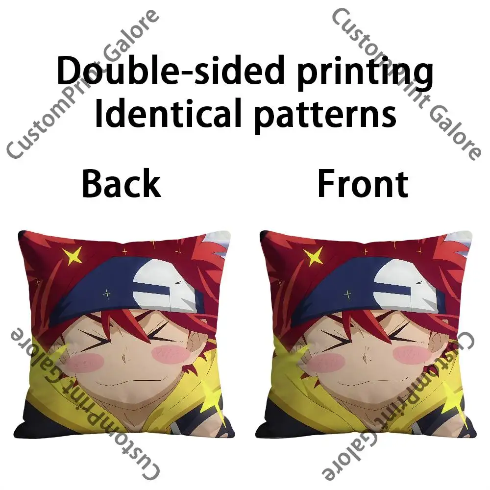 S-SK8 The I-Infinity HD Print Square Pillow Cover Polyester Lightweight Customizable for Home Office Sofa Decor