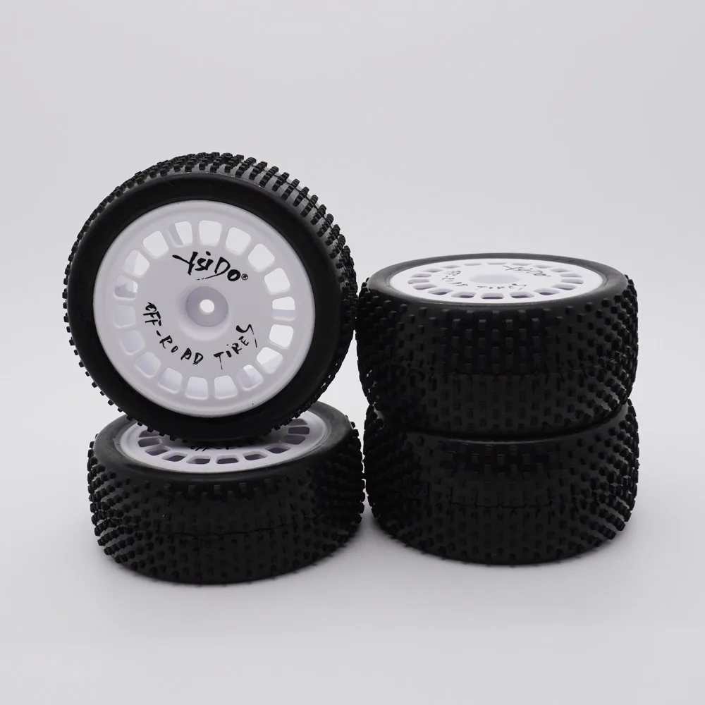 4PCS YSIDO RC Off-road Car Tires 82mm Front Rear for HSP Wltoys HPI Redcat Traxxas Axial Tamiya TT02B 1/10 1/12 RC Racing Car