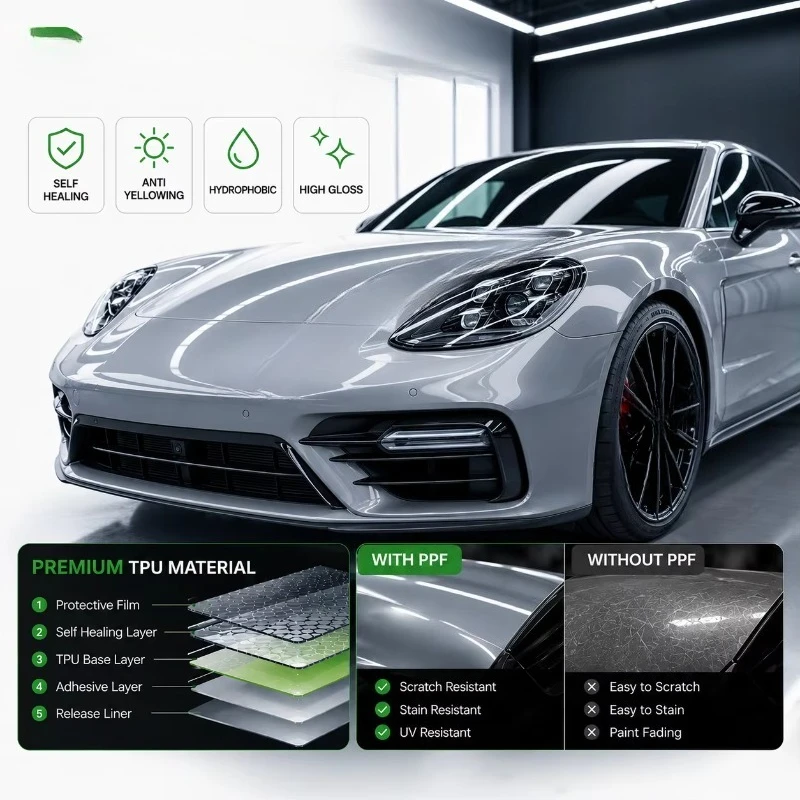 High quality TPU car paint surface protection roll film car film vinyl whole body self-repair scratch-proof car body film