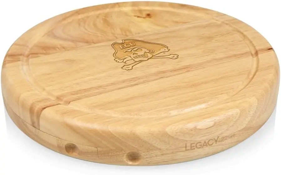 

NCAA East Carolina Pirates Circo Cheese Board and Knife Set - Charcuterie Board Set - Wood Cutting Board