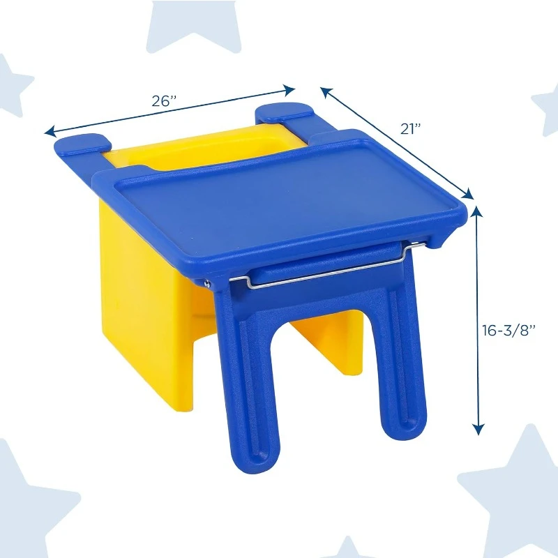 Kids Desk | Converts Cube Chair to Childrens Desk | Space-Saving Toddlers Desk Chair Converter