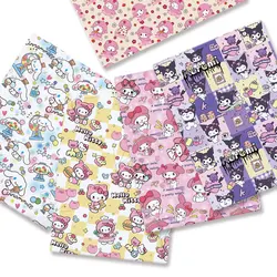 Hello Kitty 140x50CM Cartoon Polyester cotton fabric Patchwork Tissue Kid Home Textile Sewing Doll Dress Curtain cotton Fabric