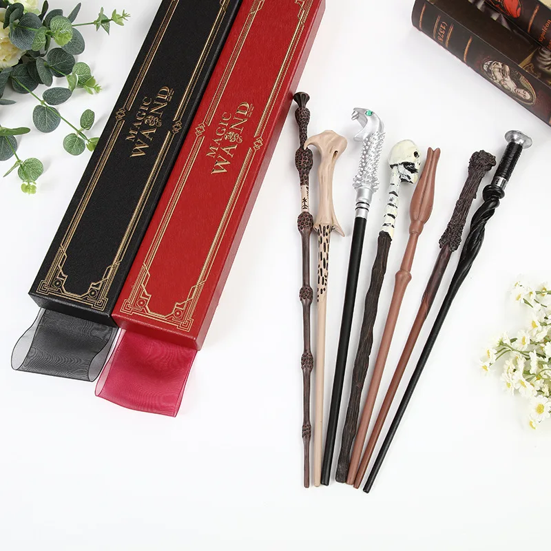 2026 Anime Harry Potter: Varita Mágica de Dumbledore con Núcleo Metálico, Juguete Decorativo para Niños, Varita Mágica de Hermione