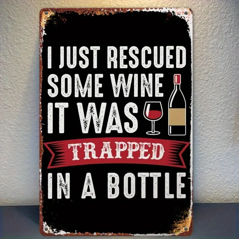 , Humorous Iron Metal Tin Sign, 
