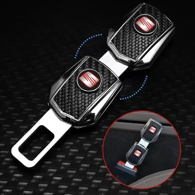 1pcs New Seat belt lock clamp slot attachment car limiter thicknes extender insert slice for Seat Cupra Leon 5f Ibiza 6l