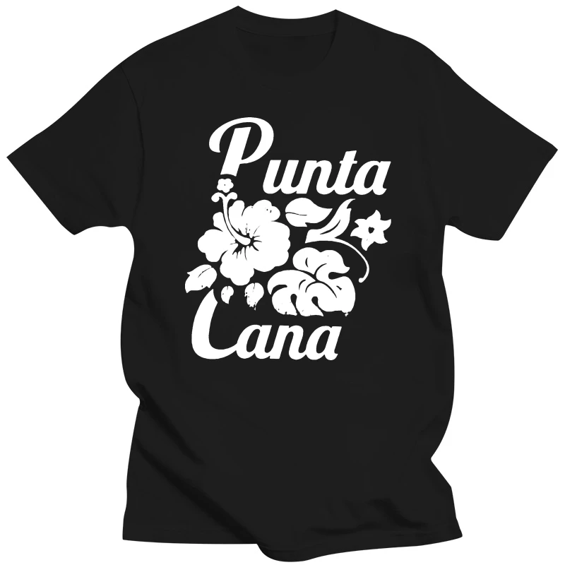 100% Cotton O-neck Custom Printed Men T shirt Punta Cana Vacation Tshirt Women T-Shirt