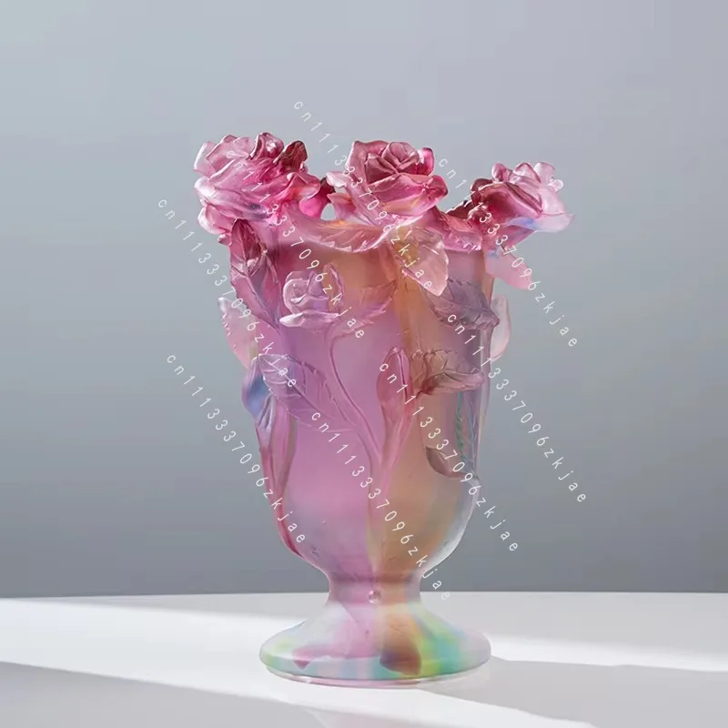 Middle Eastern Crystal Incense Rose Custom Buckhall Home Decoration Vase