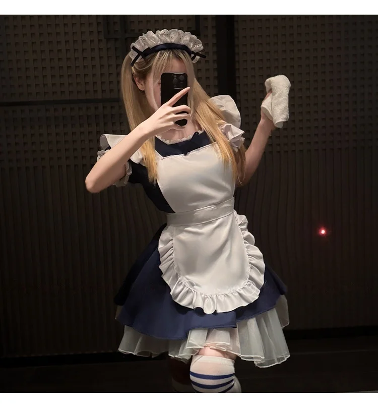 Nuevo y seductor disfraz de sirvienta angelical, lindo y dulce, estilo Lolita, vestido de café, lencería cosplay.