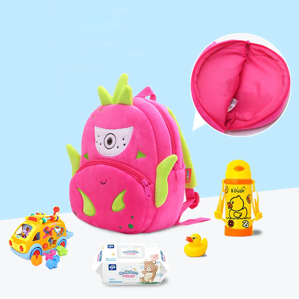 Crianças escola mochila fruta design menina meninos mochila criança crianças sacos de escola jardim de infância dos desenhos animados saco de abacaxi