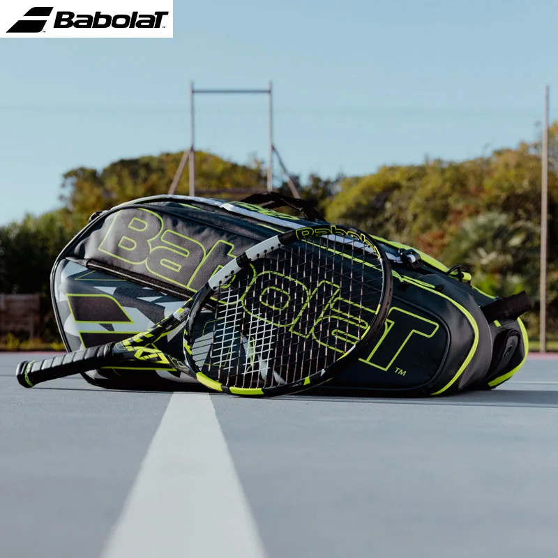 12-Pack Huge Capacity Babolat Tennis Bag Alcalas Pure Aero Tennis Racket Backpack Unisex Durable 2023 Padel Squash Tenis Handbag