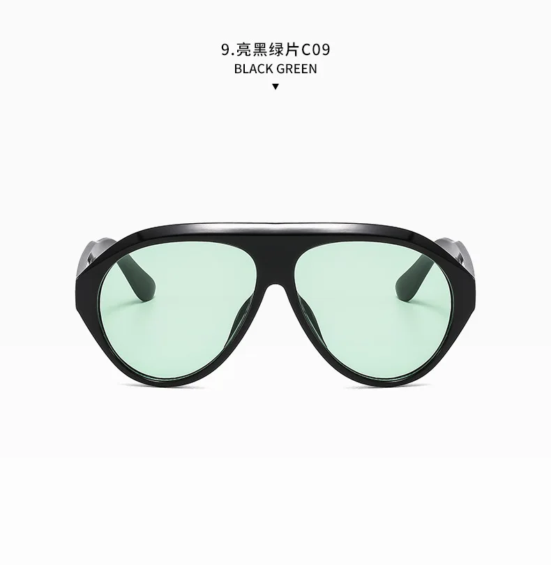 Übergroße Pilot Sonnenbrille Frau Luxus Marke Vintage Ein Stück Sonnenbrille Für Dame Beliebte Großen Rahmen Shades Brillen UV400 – Detail 23