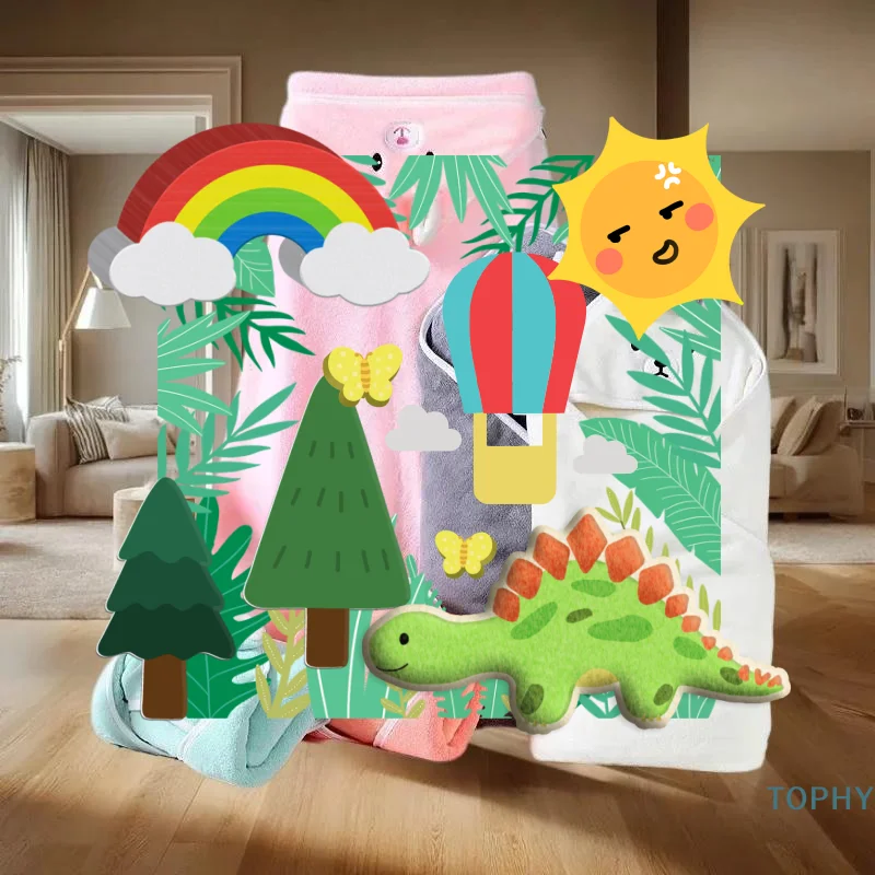 

Cartoon Animal Baby Hooded Bath Towels Toddler Bathrobe Warm Sleeping Swaddle Wrap For Boys Girls Newborn Soft Towel Blanket