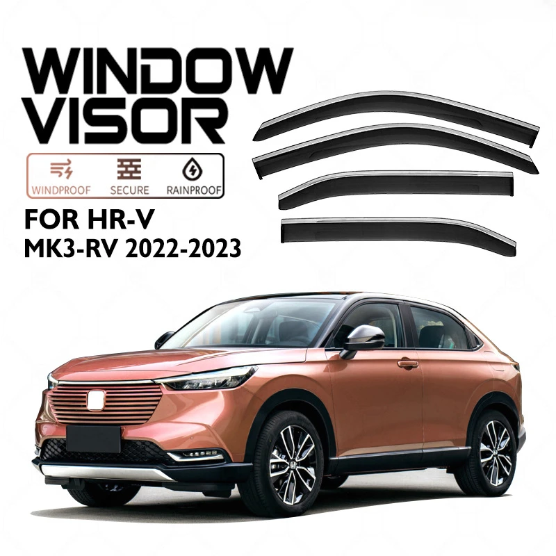 

Fit For Honda HR-V/Vezel RV RZ 15-21 22-24 Window visor Air Deflectors Guard Rain Smoke Window Visor Wind Vent Awnings Shelters