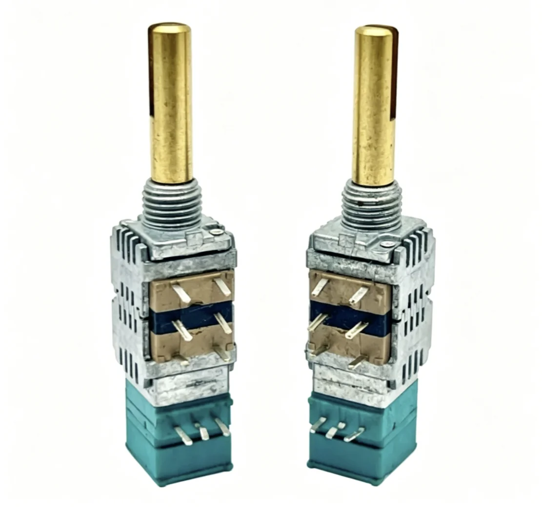 Japanese ALPS Alps RK09 precision potentiometer B100K with three-way push-pull switch shaft length 22MM 1 pcs