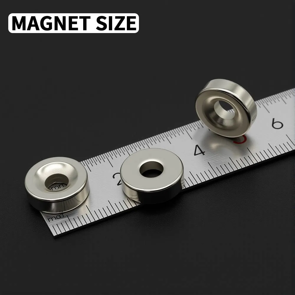 15x5-5 مللي متر مغناطيس النيوديميوم القوي N35 ندفيب المغناطيسي الدائم imanes جولة مع ثقوب مغناطيس الثلاجة قوي للغاية DIY بها بنفسك