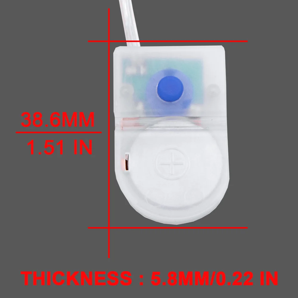 1pc 3V Battery Box 3Modes CR2032 Button Coin Cell Battery Socket Holder Case Cover with On-Off Switch Without Battery