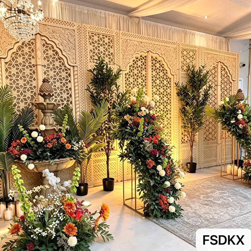 Custom 3d White Frame Backdrop Wedding Decorations Indian Wedding Backdrop Acrylic Pvc Arch Backdrop Stand
