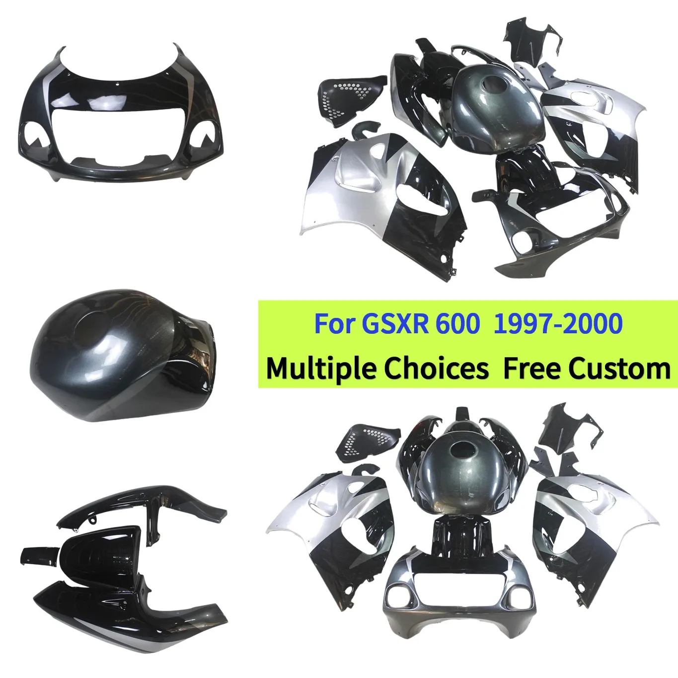 

For Suzuki 1997 1998 1999 2000 GSXR600 SRAD GSXR 600 Aftermarket Fairings GSXR 750 97-00 ABS Fairing Injection Bodywork Kit
