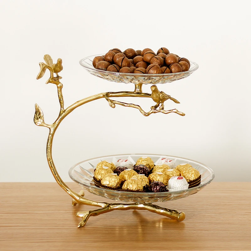 

bird decoration, tea table storage and , household Dim sum candy, multi-layer dried fruit tray