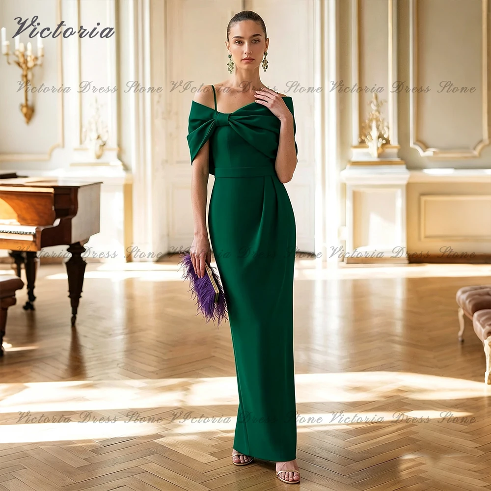 Yolanda Women's Wedding Party Attire Elegant Sheath Bow Off-The-Shoulder vestidos de festa Evening Gowns Guest Dress Customized