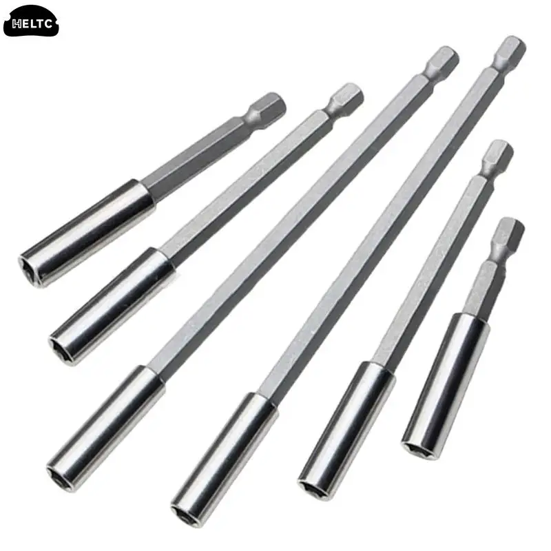 Hexagonal Handle Extended Connecting Rod Magnetic Screw Bits Extension Rod Long Handle Screwdriver Tip Holder Non-slip Hand Tool