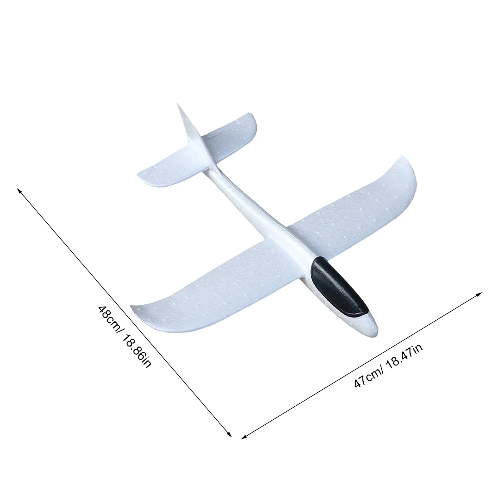 2pcs Foam Plane Hand Throwing For Kids Outdoor Activity Hand Throwing Airplane Unfinished Aircraft Craft Graffiti Airplane