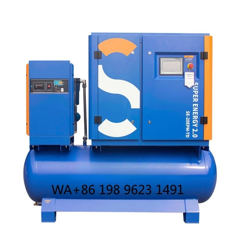 15 OEM Variable Speed PM Screw Air Compressor Permanent Magnet Frequency Industrial Energy Saving Air Compressor