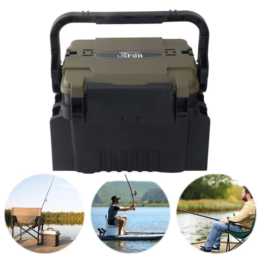 Fisherman Container Multi-Function Accessories Storage Organizer Fishing Box Organizer Outdoor Fishing Tools