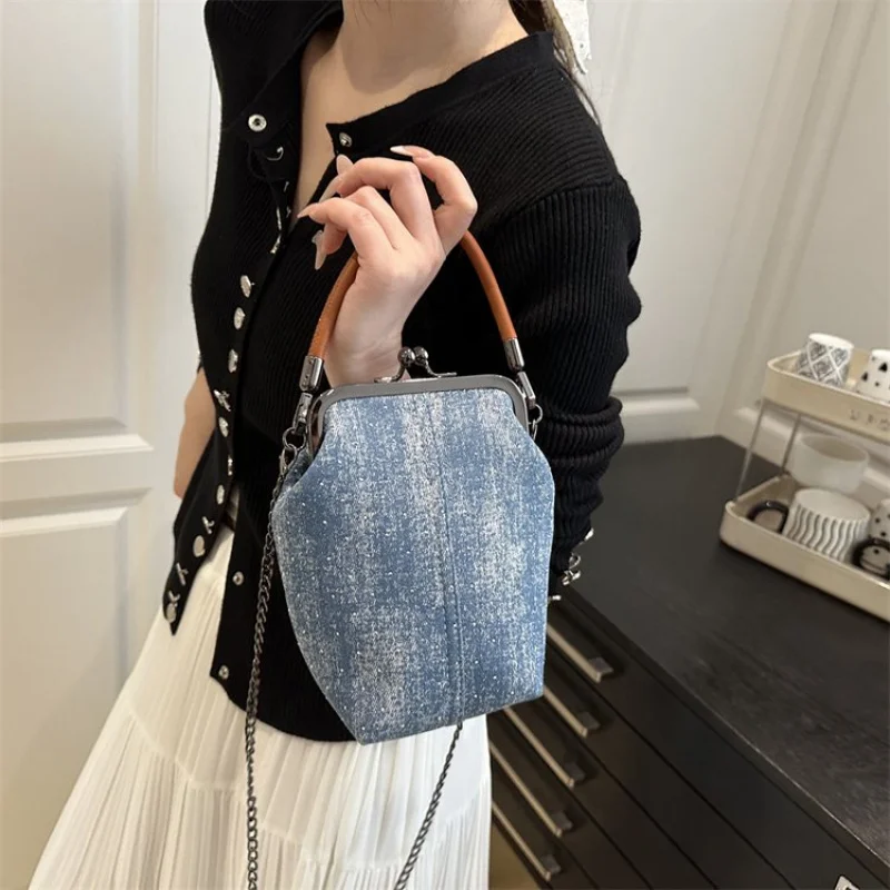 Bolso cruzado clásico Popular de cuero de alta gama para mujer, bolso diario con acabado elegante a la moda de marca de lujo ​