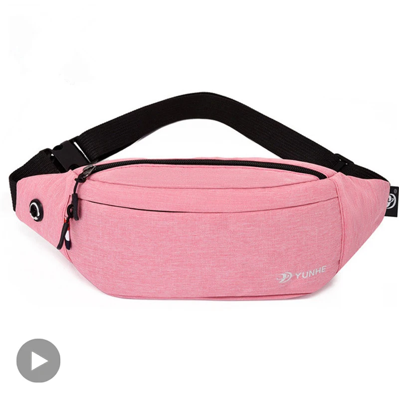 Men Women Waist Bag Fanny Pack Belt Pouch For Belly Banana Male Lady Kangaroo Bum Hip Mobile Phone Side Sachet Waistbag Husband