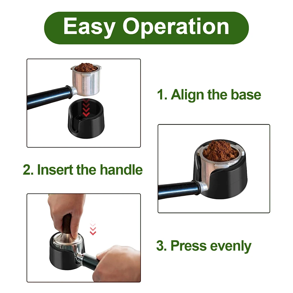 

Coffee Tamper Base Compatible for Espresso Machine ES601 Non Slip Silicone Mat for Stable Tamping and Easy Storage