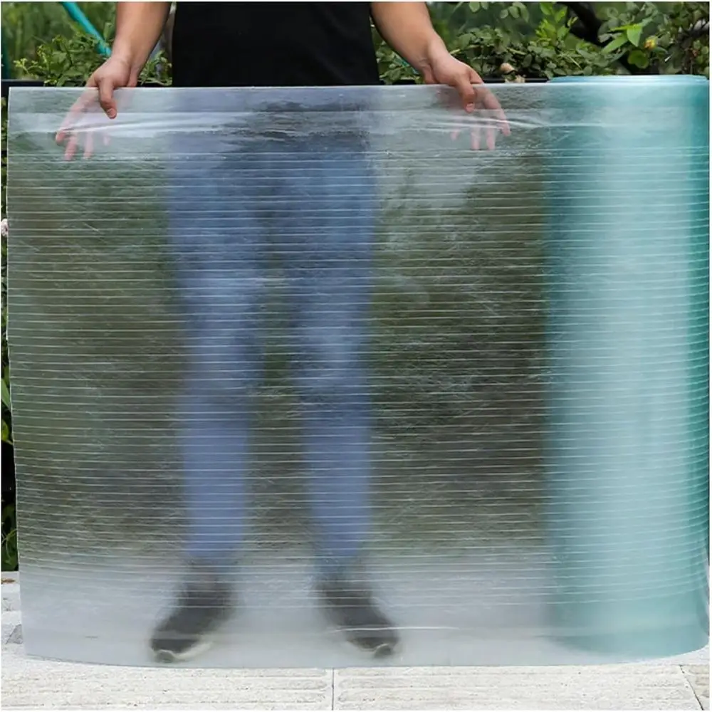 

Clear Polycarbonate Roofing Panels for Pergolas, Greenhouses, Trellises, Carports, Sheds, Pet Houses, and Plant Covers (1x5m)
