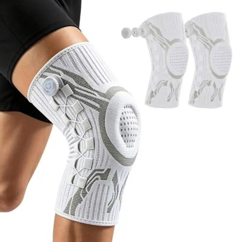 Smart Knob Knee Brace Patella Gel Pad Lateral Stabilizer Meniscus Basketball Football Sports Compression Fitness Unisex