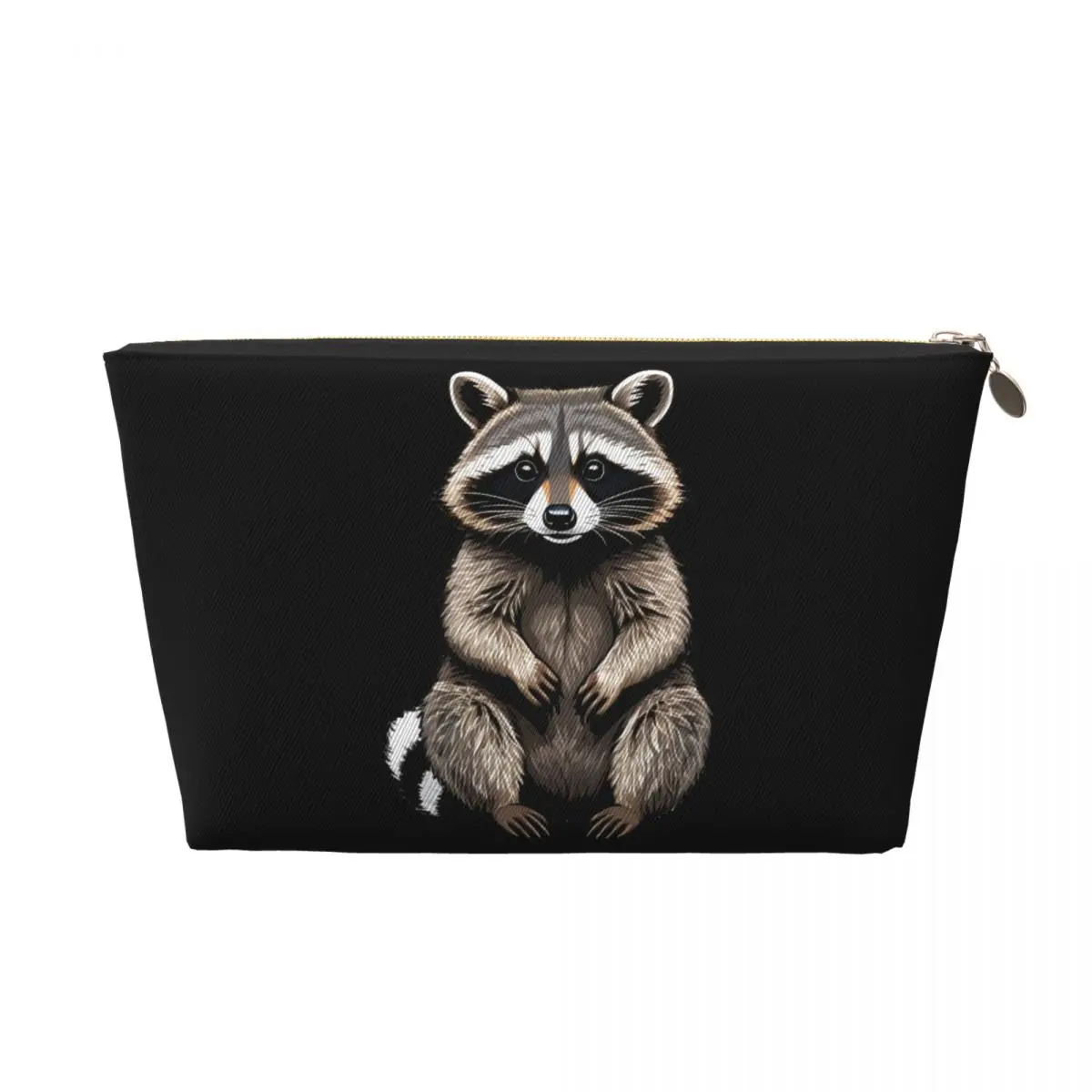 Custom Funny Raccoon Cosmetic Bag Women Cute Big Capacity Makeup Case Beauty Storage Toiletry Bags