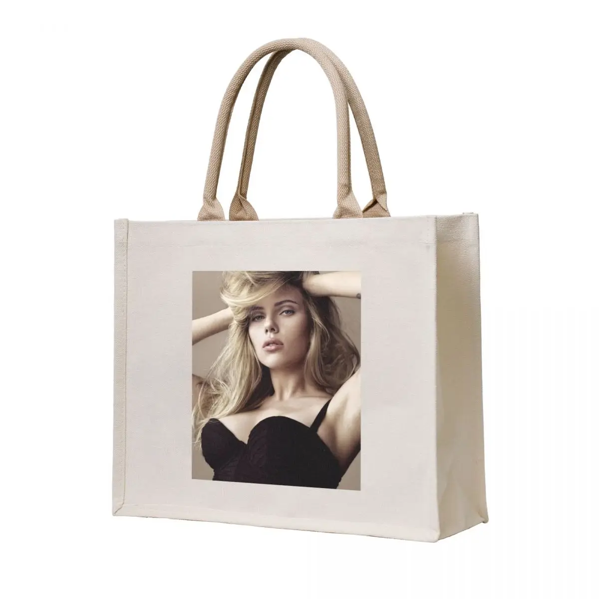 

Scarlett Johansson Tote Bag Women's shopping bag hand bags Women's shopper Big bag women