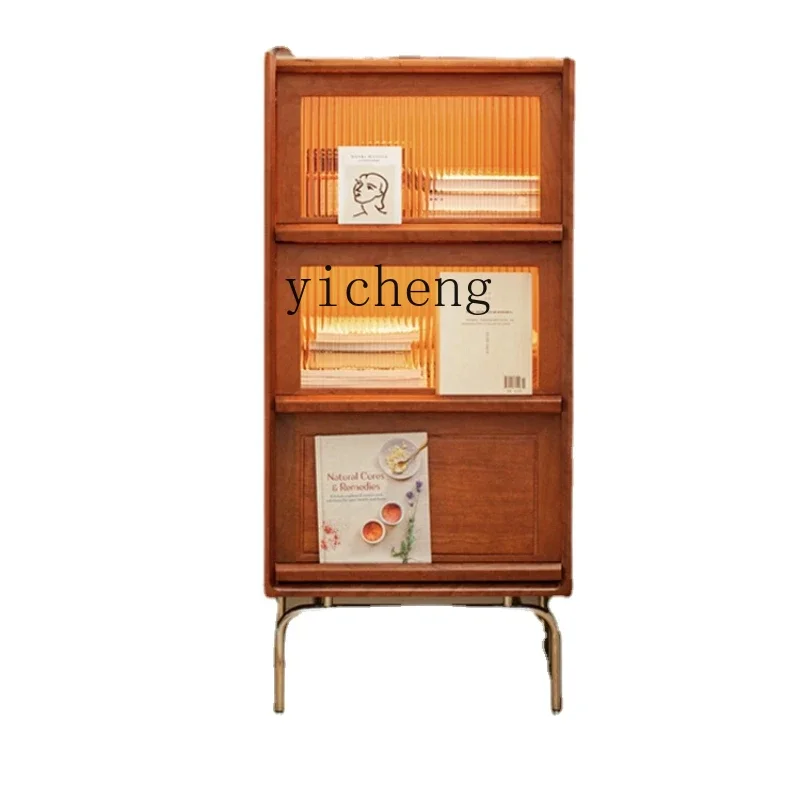 

Xl Solid Wood TV Side Cabinet Living Room Tailstock Drawer Storage Sundries Narrow Cabinet Clothes Closet