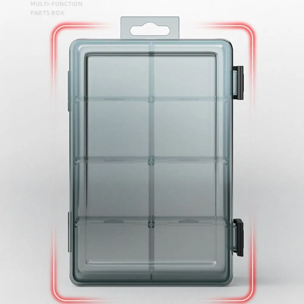 Thickened Plastic Tool Parts Box Drill Bit Accessories Transparent Screw Storage Box Multifunction Removable Grid