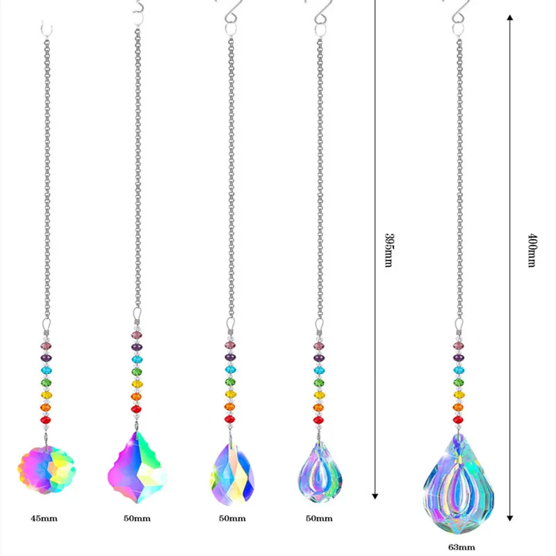 Top Quality Crystal Sparkle Pendant Rainbow Maker Hanging DIY Suncatcher For Chandelier Part Wedding Favors Home Or Garden Déco