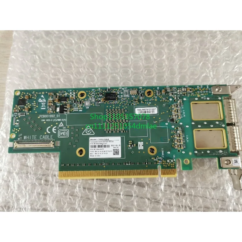 MCX653106A ECAT ConnectX 6 VPI Adapter Card Expansion Card PCIe 40 x16 Dual Port QSFP56 Network