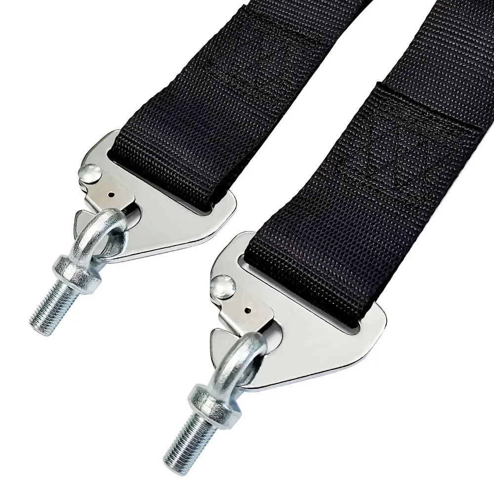 Universal Car 6 Point Racing Safety Harness 3 Inch Webbing Snap-On Camlock Quick Release Seat Belt