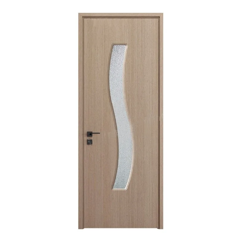 Simple semi-glass wooden door, simple teak front door, indoor garden, minimalist bathroom, kitchen, bedroom