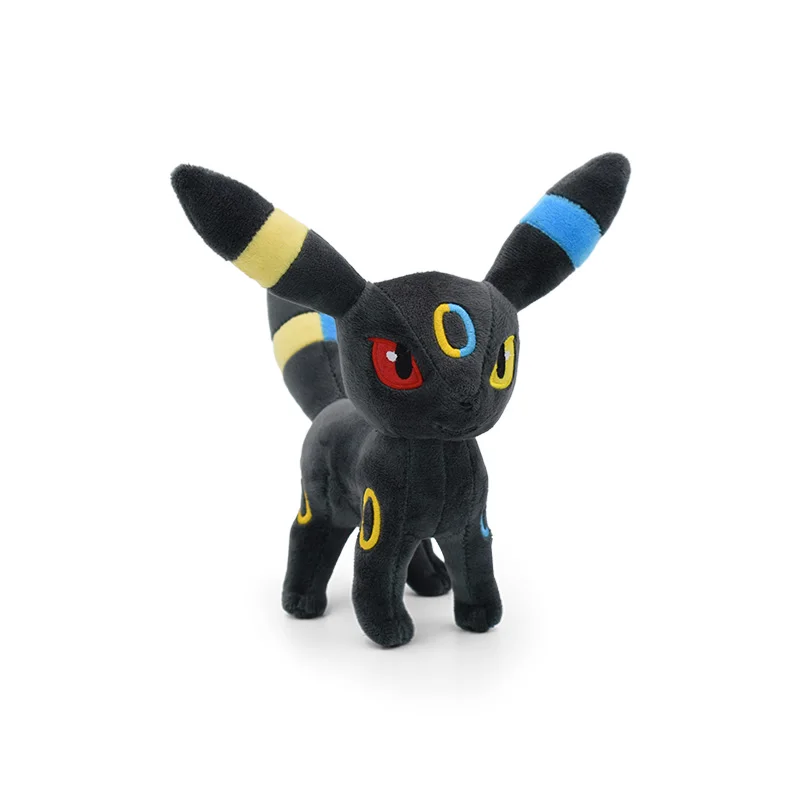 TAKARA TOMY Pokemon Shiny Umbreon 8 inches Plush Toy , Pokémon Scarlet and Violet Galarian Cartoon Game Stuffed Animal Teddy